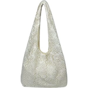 Pastoral Lace Tote Bag - Large Capacity Commuter Shoulder Bag, Versatile Niche Design for Everyday Style