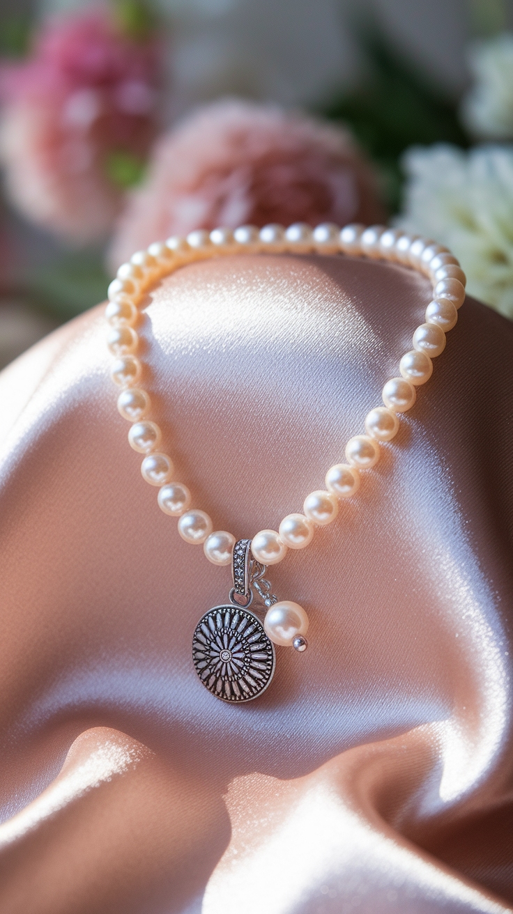 Elevate Your Look with a Pearl Necklace with Charm outfit idea