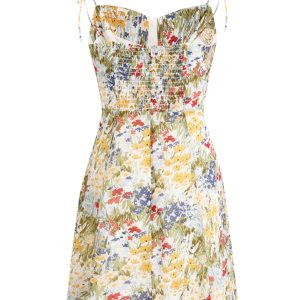 Petite Floral Camisole Dress - French-Style Summer Dress for Vacation 2025 - Trendy Women's Floral Mini Dress