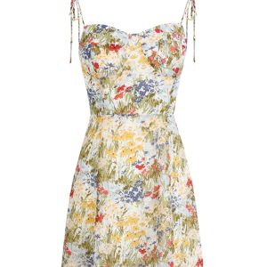 Petite Floral Camisole Dress - French-Style Summer Dress for Vacation 2025 - Trendy Women's Floral Mini Dress