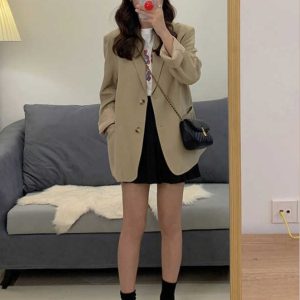 Petite Women's Blazer - Trendy Autumn Spring 2025 Small Suit, High-Quality Fashion Jacket for Stylish Looks