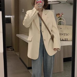 Petite Women's Blazer - Trendy Autumn Spring 2025 Small Suit, High-Quality Fashion Jacket for Stylish Looks