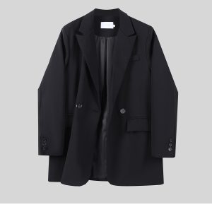 Petite Women's Coffee-Colored Blazer - 2025 Spring Casual Suit for Stylish Outfits - Perfect for Spring and Autumn Wear