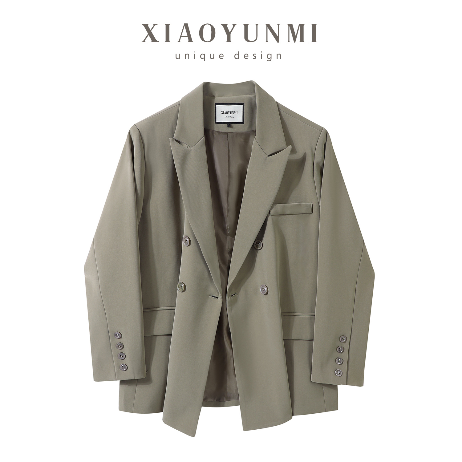 Petite Women's Coffee-Colored Blazer - 2025 Spring Casual Suit for Stylish Outfits - Perfect for Spring and Autumn Wear Petite Women's Coffee-Colored Blazer - 2025 Spring Casual Suit for Stylish Outfits - Perfect for Spring and Autumn Wear