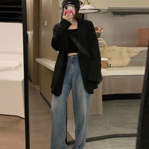 Petite Women's High-End Street Style Small Suit Jacket, Korean Style, 2025 New Model for Spring and Autumn Fashion