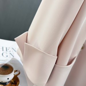 Pink Loose-Fit Blazer for Women - 2025 Summer Style, Lightweight Casual Jacket for a Youthful Look