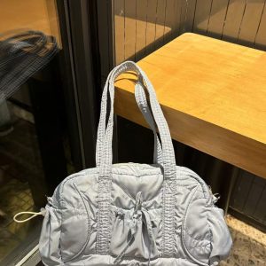 Plaid Shoulder Bag - 2025 Autumn/Winter Casual Versatile Boston Tote for Class and Commuting