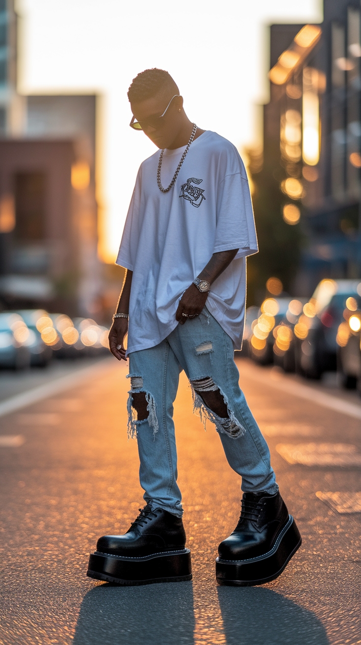 Platform Shoes Men: Elevate Your Wardrobe with Style outfit idea