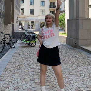 Plus-Size A-Line Denim Skirt Pants for Women, Stylish & Slimming, Sexy Design, Versatile, Available in Two Colors