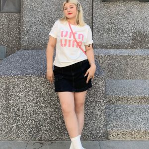 Plus-Size A-Line Denim Skirt Pants for Women, Stylish & Slimming, Sexy Design, Versatile, Available in Two Colors