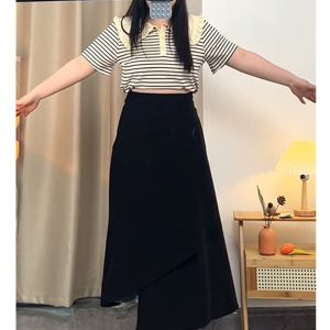 Plus Size A-Line Midi Skirt for Women, Irregular Hem, Flattering Summer Style for Curvy Figures, Casual Chic Fashion