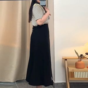 Plus Size A-Line Midi Skirt for Women, Irregular Hem, Flattering Summer Style for Curvy Figures, Casual Chic Fashion