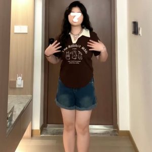 Plus Size American Retro Short Sleeve Polo Collar V-Neck Cropped T-Shirt for Women - Flattering Summer Top for Curvy Figures