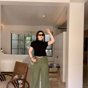 Plus Size American Retro Straight-Leg Multi-Pocket Wide-Leg Casual Work Pants for a Cool 90s Vibe