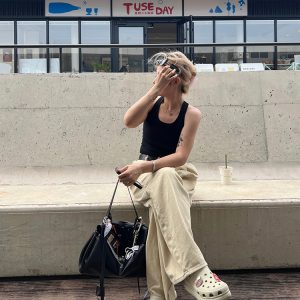 Plus Size Back Knot Cross Camisole - Unique Design Slim Fit Versatile Sports Top for Everyday Wear