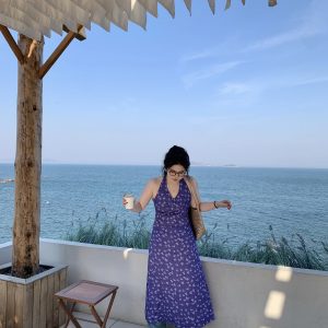 Plus Size Backless Halter Dress for Women - Deep V Neck, Seaside Vacation Style, Perfect for 90s-Inspired Dating Shows