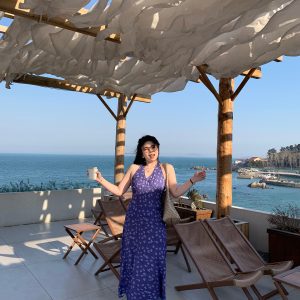 Plus Size Backless Halter Dress for Women - Deep V Neck, Seaside Vacation Style, Perfect for 90s-Inspired Dating Shows