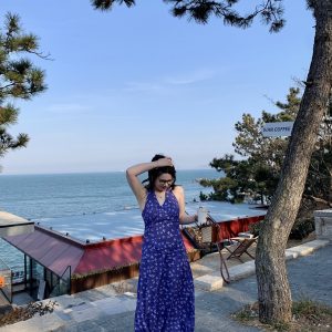 Plus Size Backless Halter Dress for Women - Deep V Neck, Seaside Vacation Style, Perfect for 90s-Inspired Dating Shows