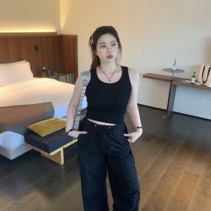 Plus Size Backless U-Neck Camisole Tank Top - Easy-to-Wear, Multi-Color Basic for Effortless Style