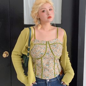 Plus Size Candy Color Knitted Cardigan - Essential Solid Color Slim Fit for Spring/Summer Fashion