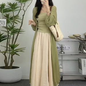 Plus-Size Chinese Style Zen-Inspired Three-Piece Set for Women - Lightweight Spring Outfit for Sun Protection and Flattering Fit