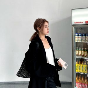 Plus Size Classic Black Draped Blazer - Versatile & Comfortable Designer Outerwear for Effortless Style