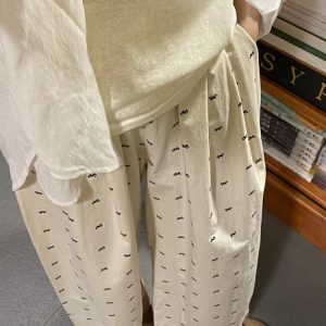 Plus-Size Cloud Pants for Women, Slimming Wide-Leg Casual Cropped Balloon Pants, Japanese Style, Perfect for Short Stature