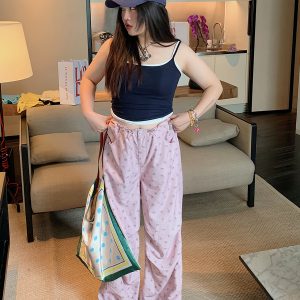 Plus Size Fake Two-Piece Spaghetti Strap Vest for Women - Summer 2025 Stylish Top to Hide Belly, Casual Chic Fashion