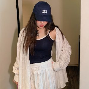 Plus Size Fake Two-Piece Spaghetti Strap Vest for Women - Summer 2025 Stylish Top to Hide Belly, Casual Chic Fashion