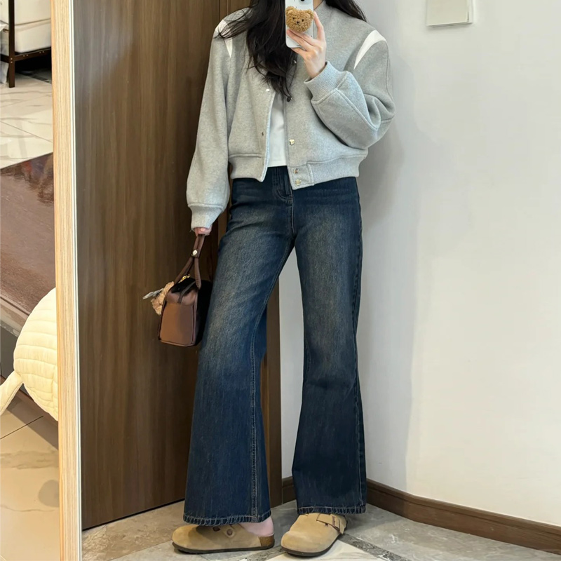 Plus-Size Flared Straight-Leg Jeans for Women - 2025 New Style, Flattering Curvy Fit, Perfect for Petites, Trendy Casual Fashion