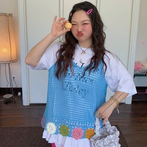 Plus Size Gold Lace Trim Letter T-Shirt for Women - Short Sleeve Summer 2025 Slimming Top, Great for Covering Belly