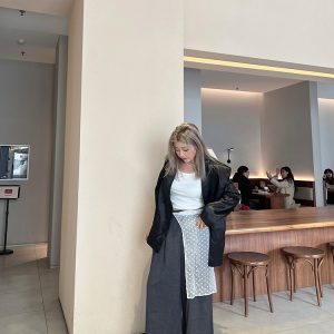 Plus Size High Waist Loose Slimming Wide-Leg Pants - Casual Floor-Length Trousers for Spring Fashion