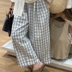 Plus Size High-Waisted Loose Wide-Leg Balloon Pants for Women, Casual Floral Trousers for Summer, Trendy Y2K Style