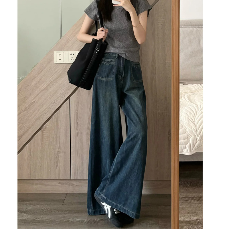 Plus Size High-Waisted Loose Wide-Leg Jeans for Curvy Women - Slimming Straight-Leg Style for Pear-Shaped Body - 2025 Trend