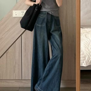 Plus Size High-Waisted Loose Wide-Leg Jeans for Curvy Women - Slimming Straight-Leg Style for Pear-Shaped Body - 2025 Trend