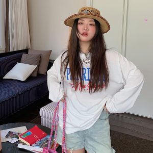 Plus Size Loose Fit Long Sleeve Sun Protection T-Shirt for Women - 2025 Summer Fashion, Casual Style, Outdoor Essential