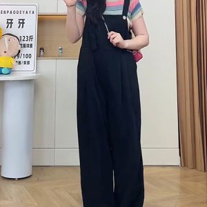 Plus-Size Loose-Fitting Summer Jumpsuit for Curvy Women, Slimming Wide-Leg Design, Trendy Chic Look, Perfect for Casual Outings