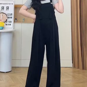 Plus-Size Loose-Fitting Summer Jumpsuit for Curvy Women, Slimming Wide-Leg Design, Trendy Chic Look, Perfect for Casual Outings