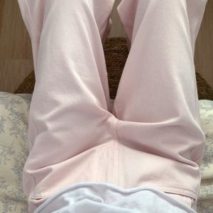 Plus Size Pink Curved Blade Wide Leg Jeans - 2025 New Style Relaxed Fit Flattering Pants for Women