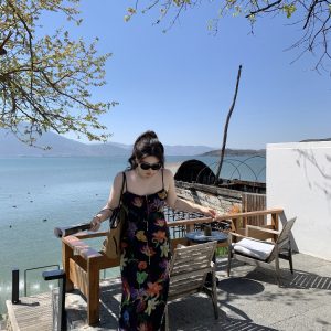 Plus Size Retro Tropical Floral Print Sling Dress - Slightly Chubby Summer Style for a Chic City Look