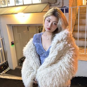 Plus Size Ruffled Tie-Dye Deep V-Neck Sheer Mesh Slim Fit T-Shirt - Hot Girl Style, Trendy Summer Fashion, Y2K Vibes