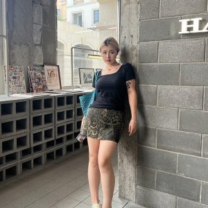 Plus Size Sexy Leopard Print Bodycon Mini Skirt - High Waist Slimming Design for Hot Girl Style - Trendy Y2K Fashion