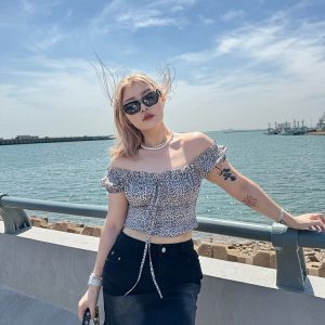 Plus Size Sexy Women's Elastic Slimming T-Shirt - Versatile Hot Girl Summer Must-Have Top for Y2K and Casual Style