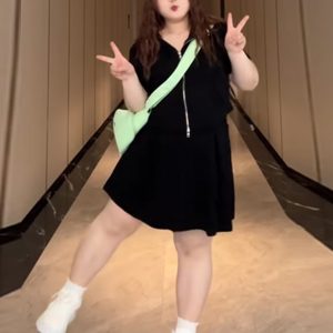 Plus-Size Slimming Two-Piece Set: Casual Sports Top & Skirt for Women, Sweet & Spicy Summer Outfit, Flattering Fit for Curvy Figures