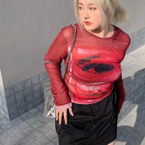 Plus Size Stylish Summer Anti-Exposure Tie-Up Short Skirt - Slimming Versatile Workwear for Effortless Y2K Fashion