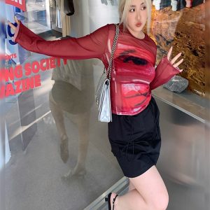 Plus Size Stylish Summer Anti-Exposure Tie-Up Short Skirt - Slimming Versatile Workwear for Effortless Y2K Fashion