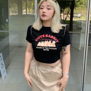 Plus Size Stylish Summer Anti-Exposure Tie-Up Short Skirt - Slimming Versatile Workwear for Effortless Y2K Fashion