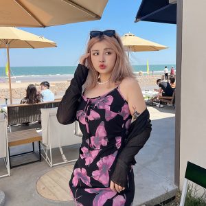 Plus Size Summer Long Sleeve Cardigan - Sugar Hot Girl Thin Loose Fit with Sun Protection - Trendy Casual Layering Essential