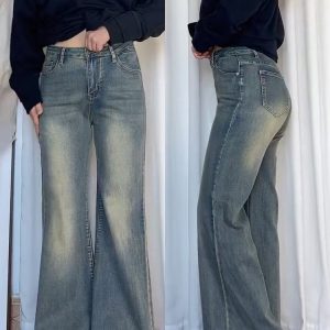 Plus-Size Wide-Leg Jeans for Pear-Shaped Figures, Loose Fit for Short Women, Flattering for Thick Thighs and Wide Hips