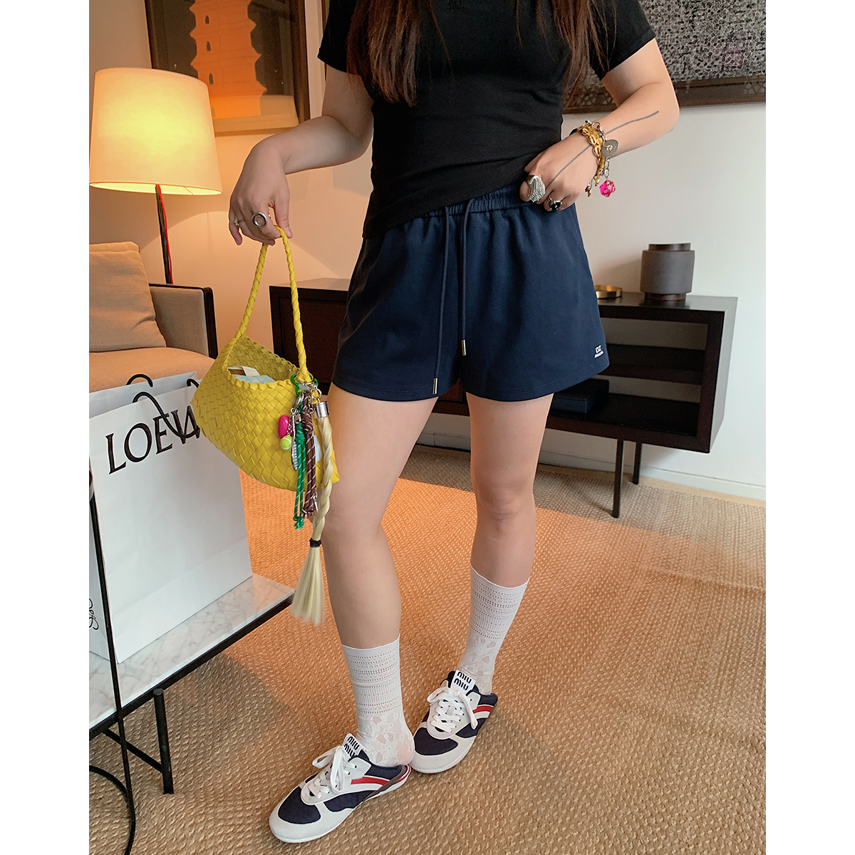 Plus Size Women's A-Line Sports Shorts for Summer 2025 - Slimming Leisurewear, Casual Fit, Trendy Summer Style